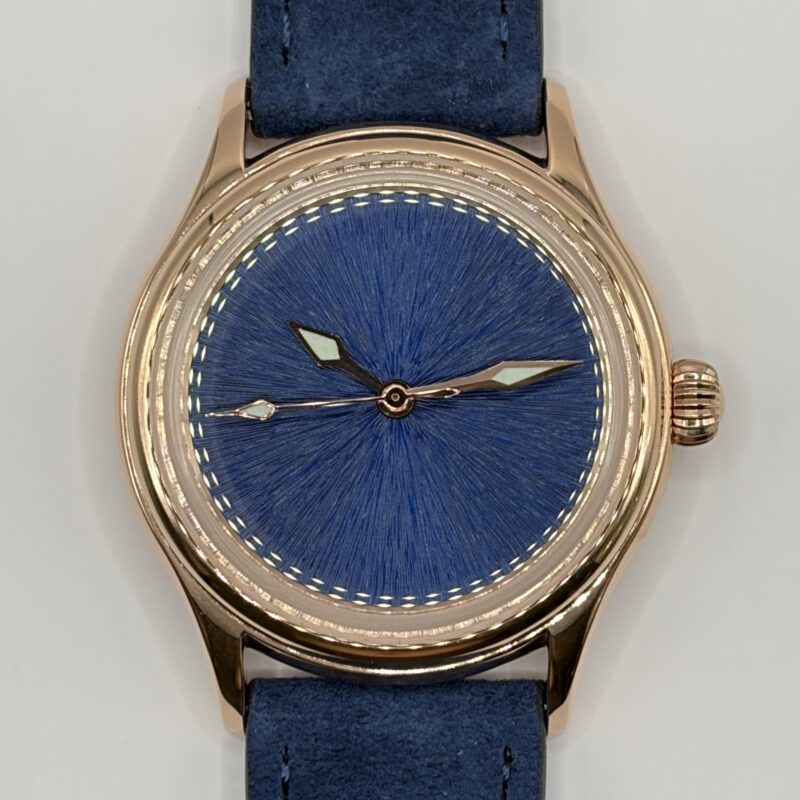 Rose Gold Ocean Blue Iris - 4